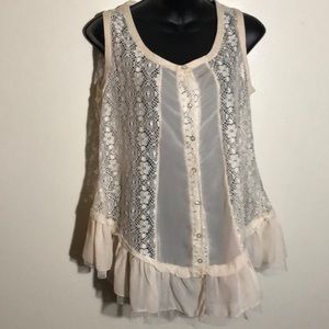 Lace sleeveless Top